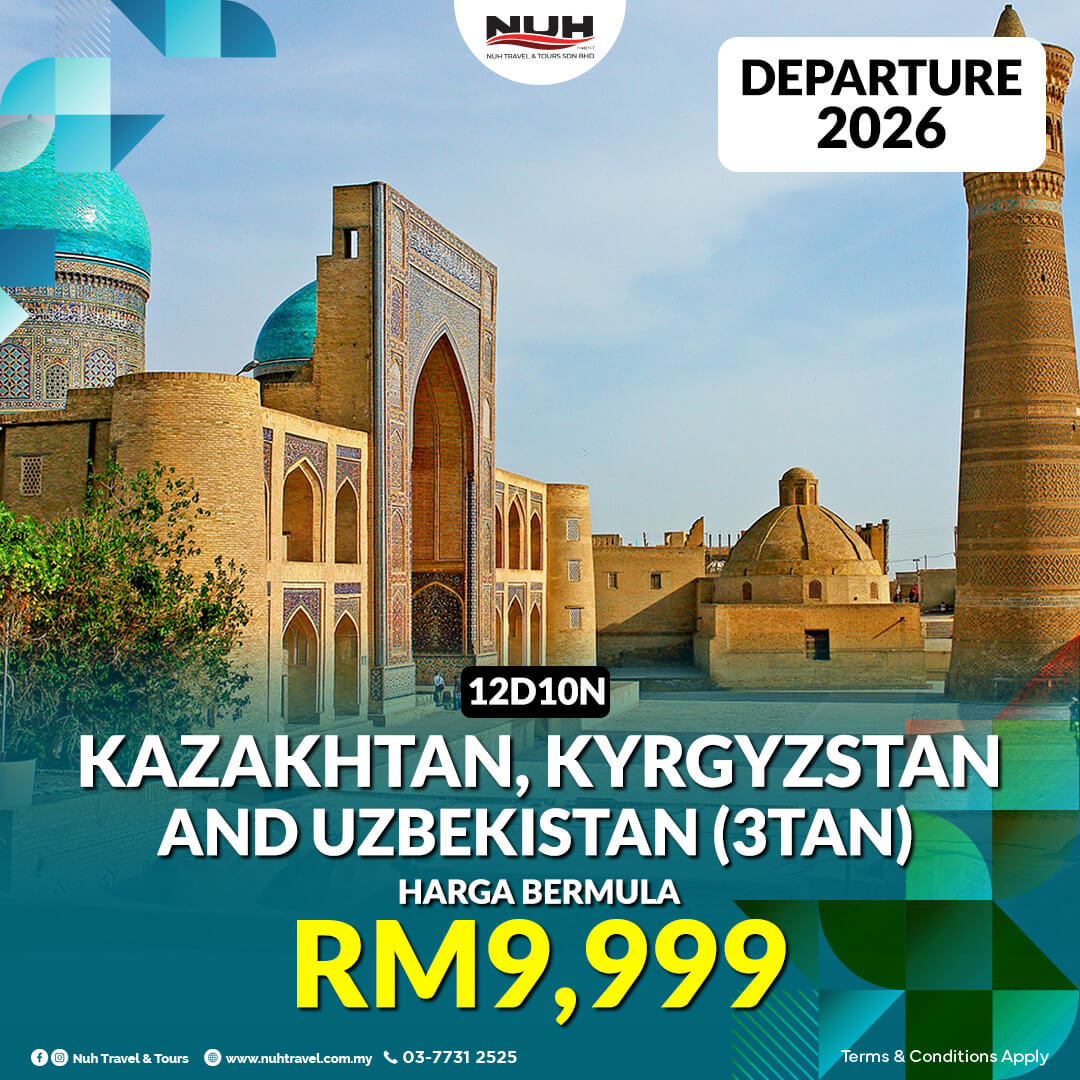 Pakej Kazakhstan Krygyzstan Uzbekistan