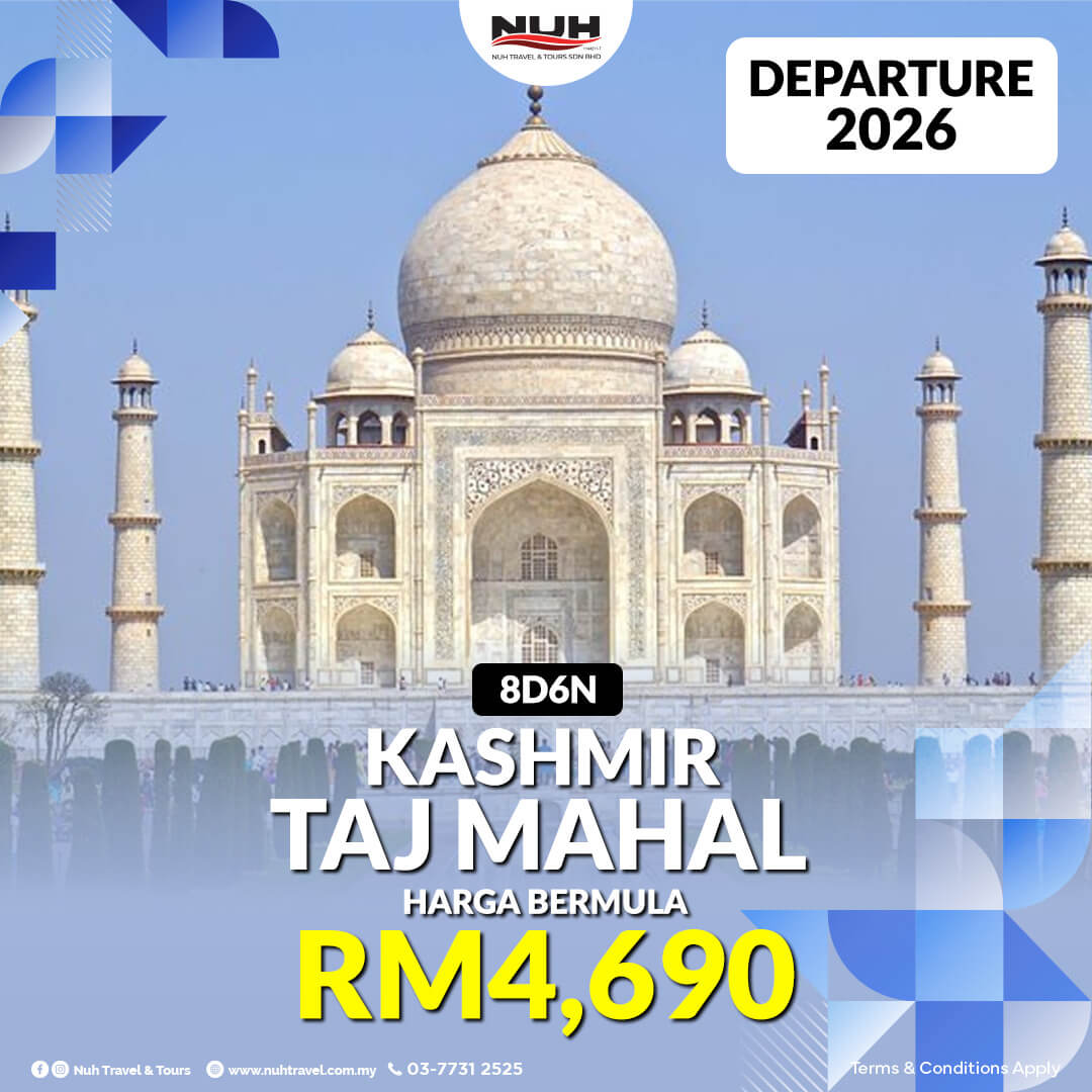 Pakej Kashmir Taj Mahal