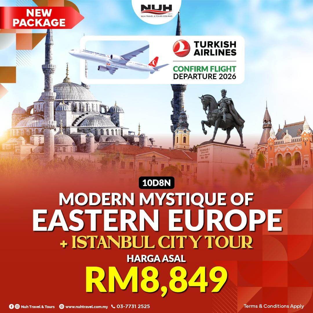 Pakej Golden Triangle Europe & Istanbul